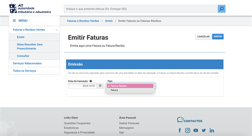 6 Data E Tipo De Fatura